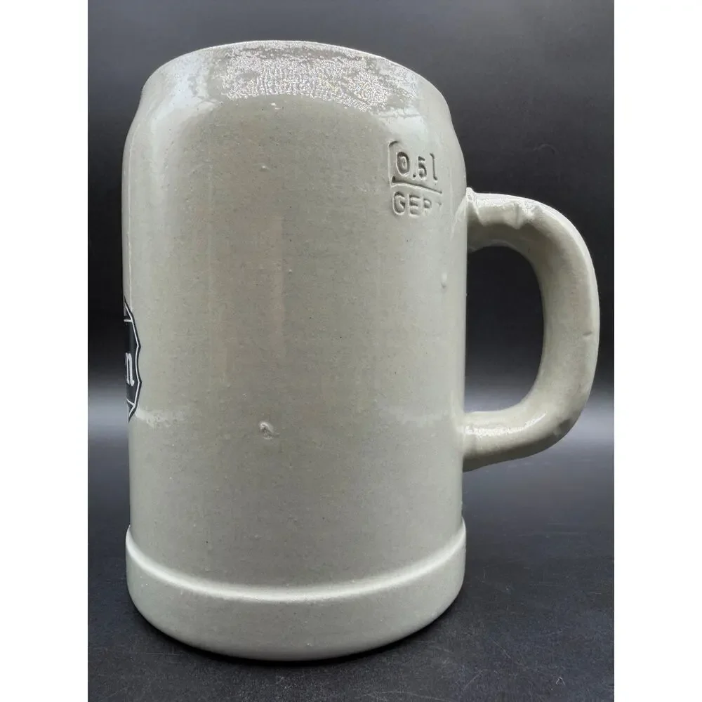 Vintage Carlsberg Danmark 0.5L Beer Stein W Germany Stoneware Mug Breweriana